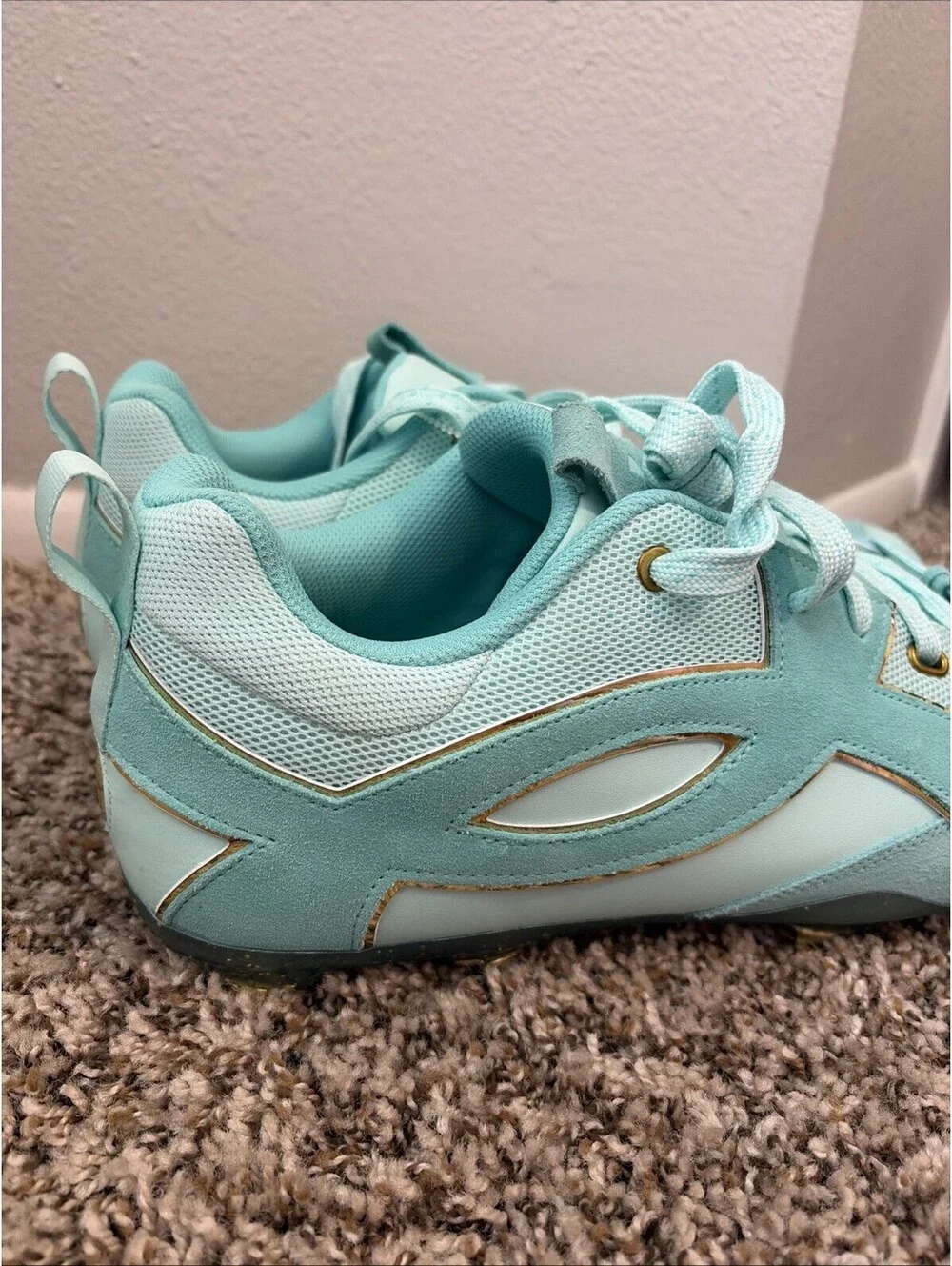 Under Armour Yard Icon MT Metal Baseball Cleats Size 15 Green/Gold 6012731-791